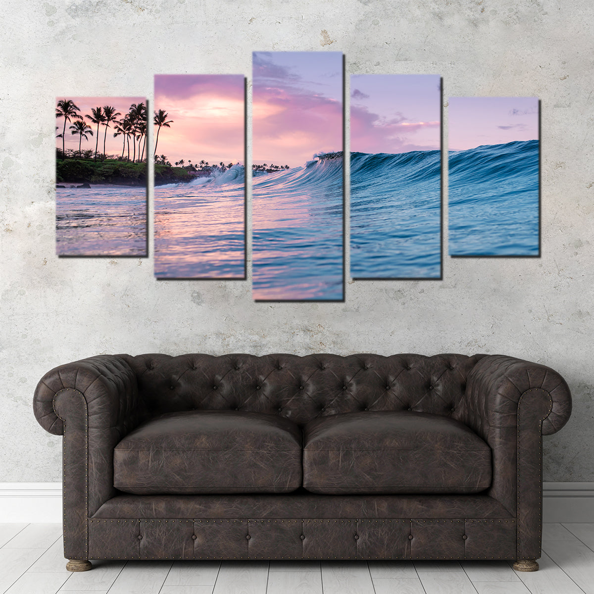 Sunrise Waves Wall Art