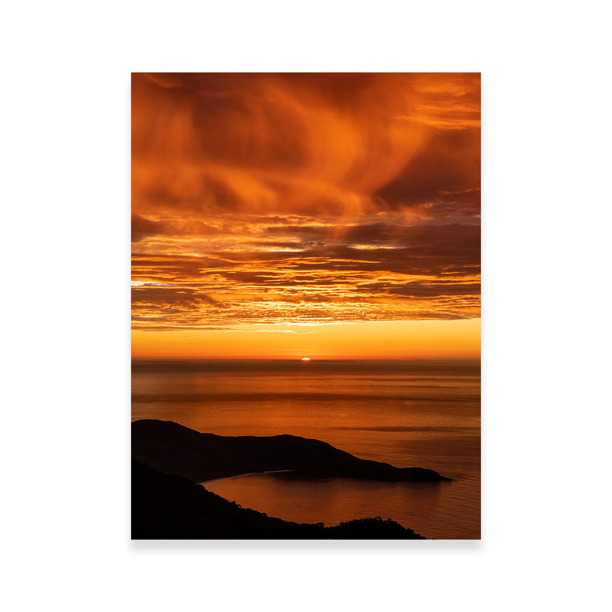 Sunrise at Ilha Grande Brazil Wall Art