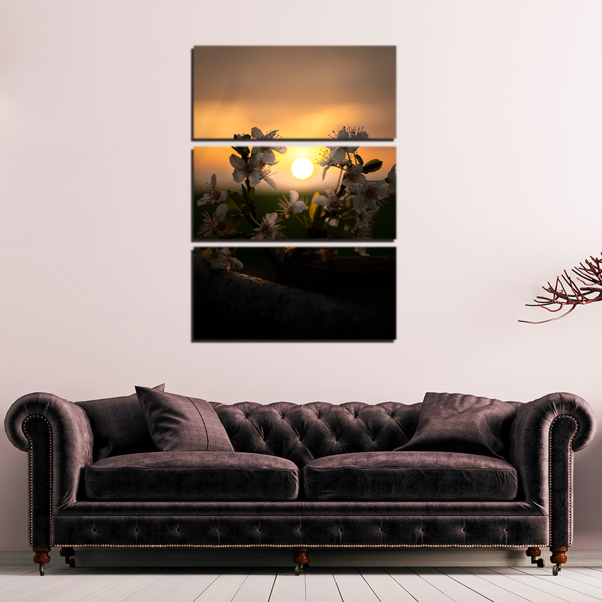 Floral Sunset Wall Art