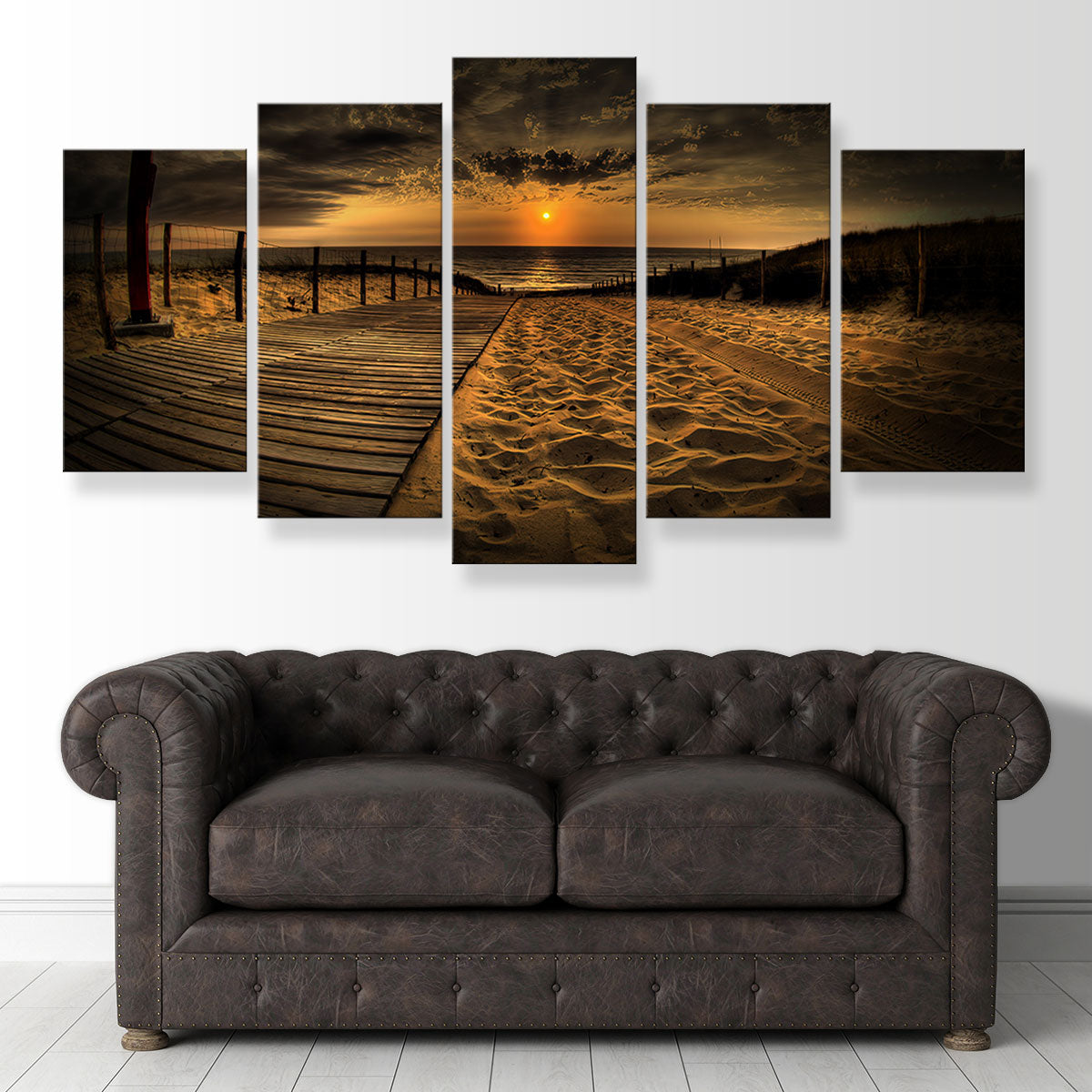 Sunset Beach Canvas Set