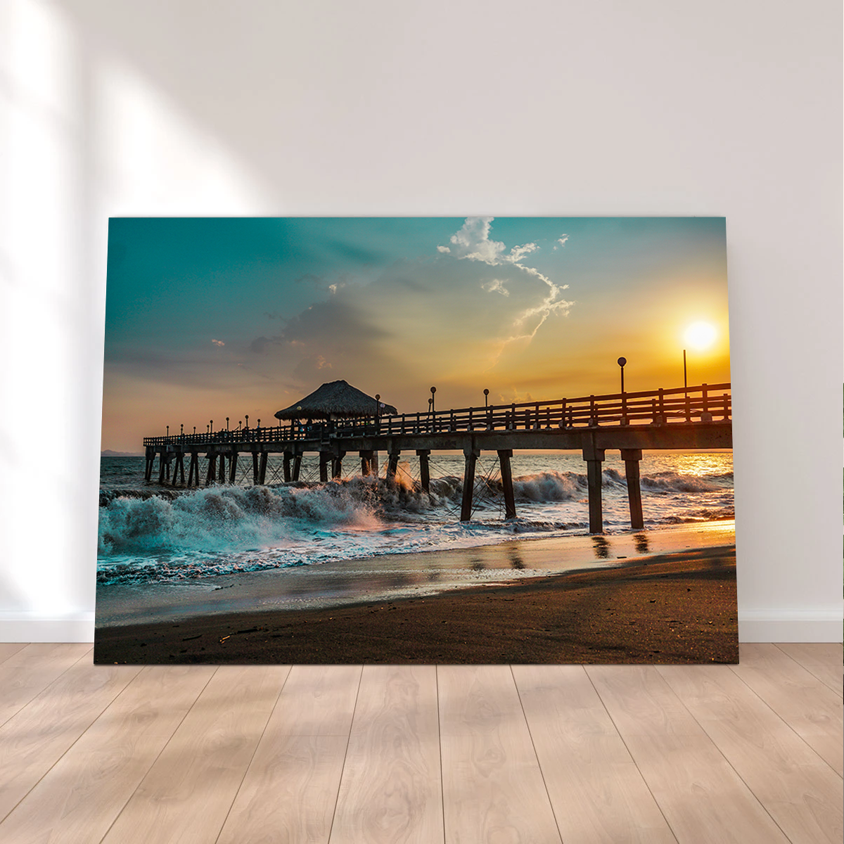 Sunset Pier Canvas Set