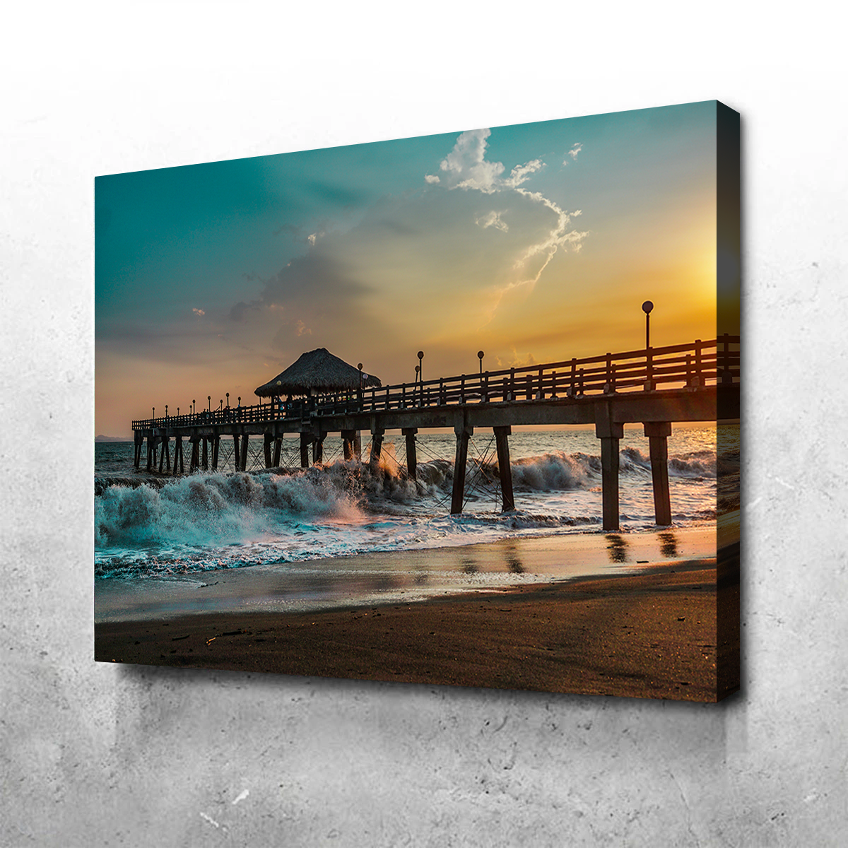Sunset Pier Wall Art