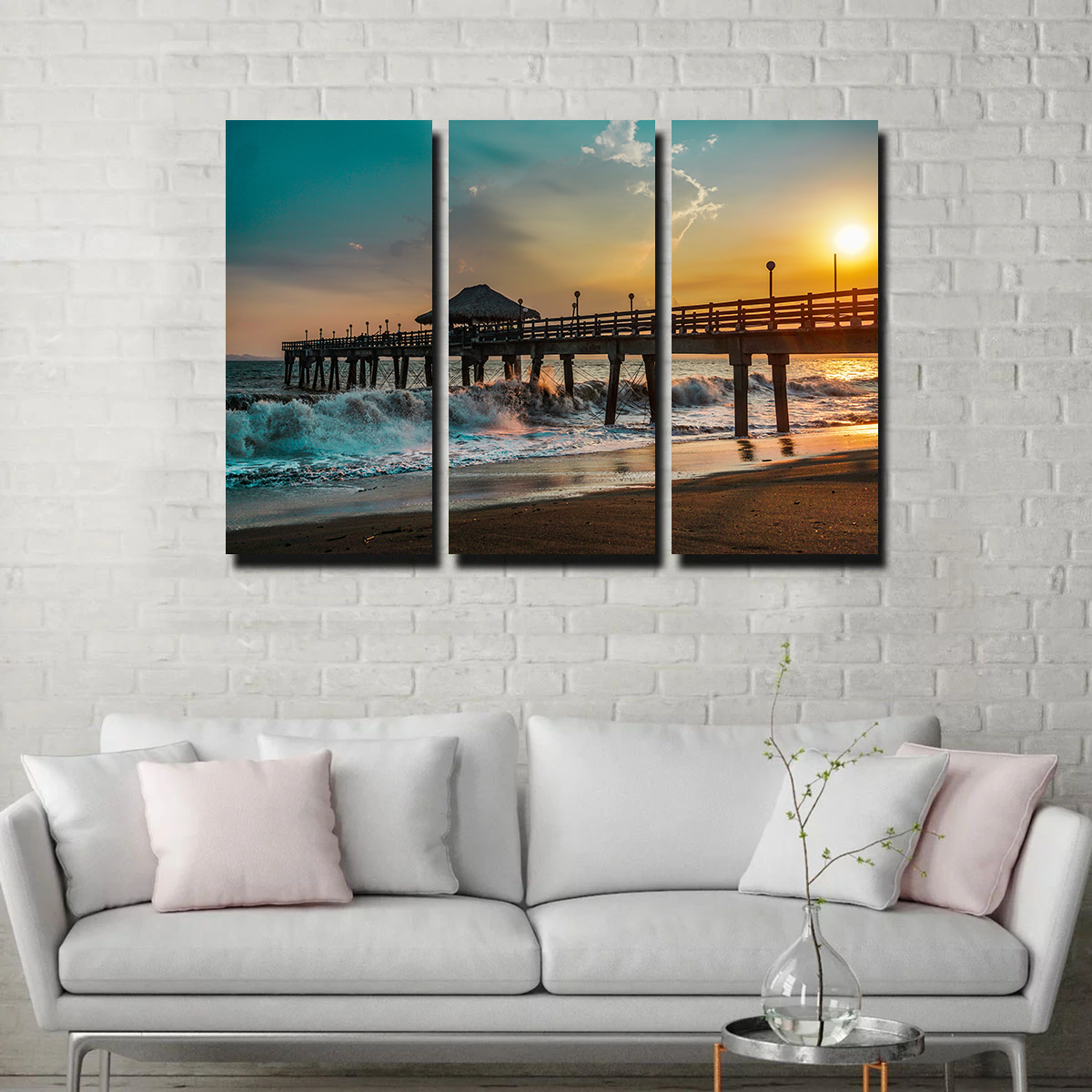 Sunset Pier Wall Art