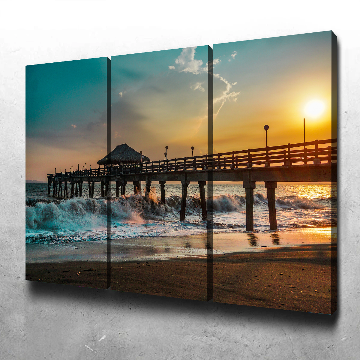 Sunset Pier Wall Art