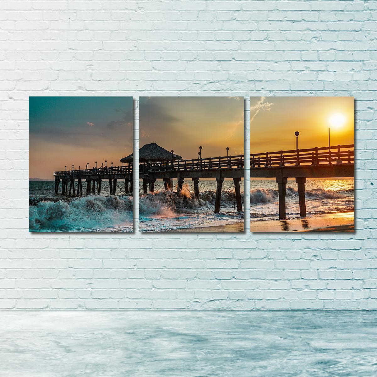 Sunset Pier Wall Art