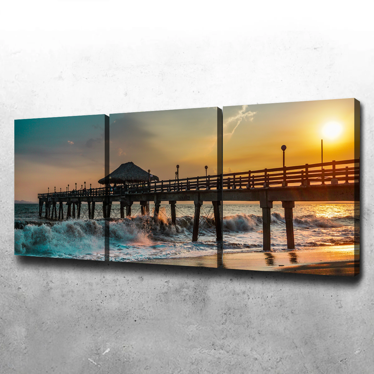 Sunset Pier Wall Art