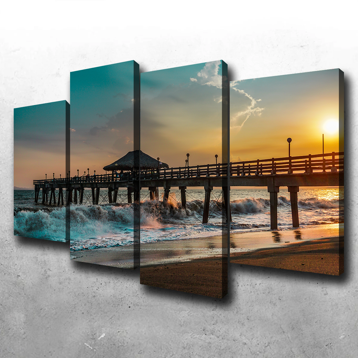 Sunset Pier Wall Art
