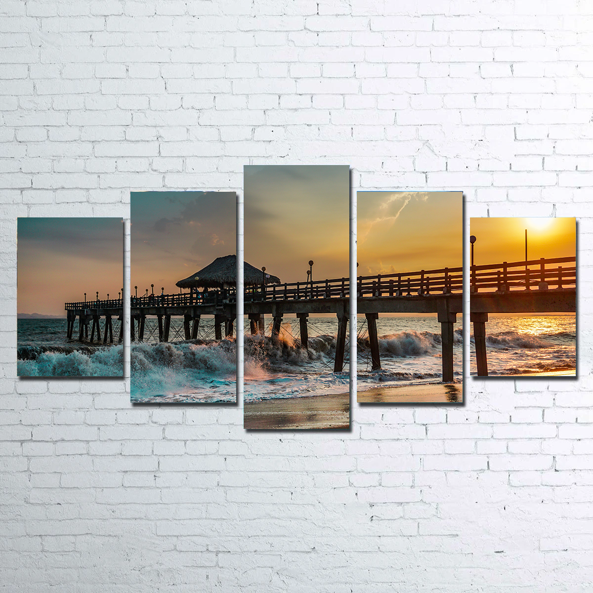 Sunset Pier Wall Art