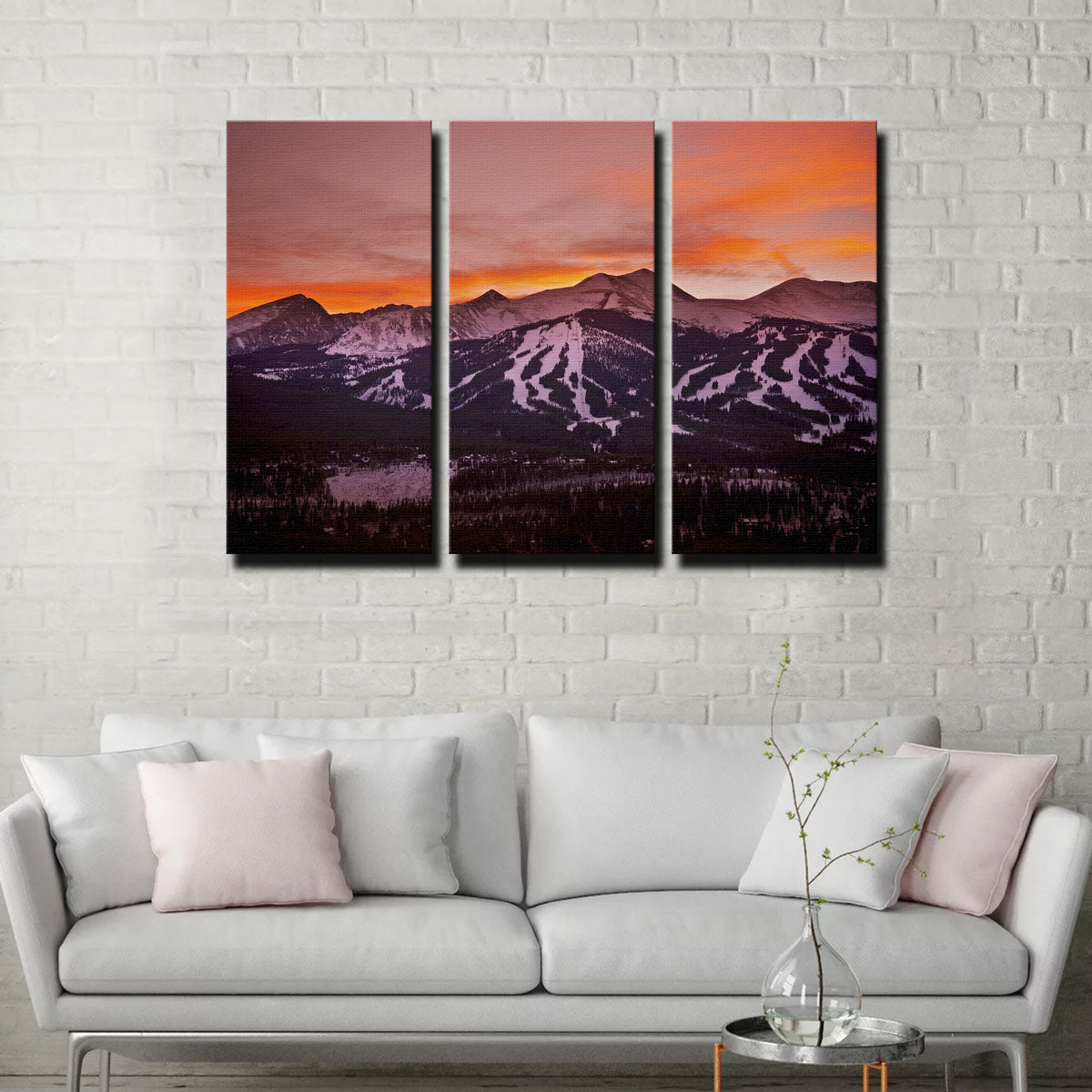 Sunset In Breckenridge Canvas Set