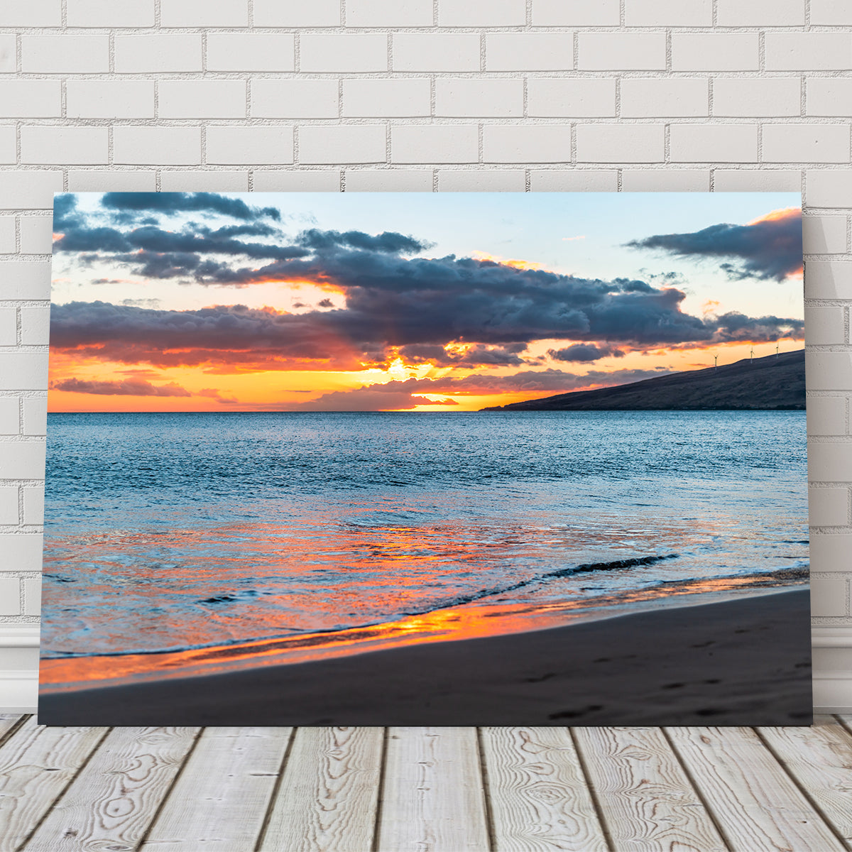 Sunset Over the Beach Wall Art