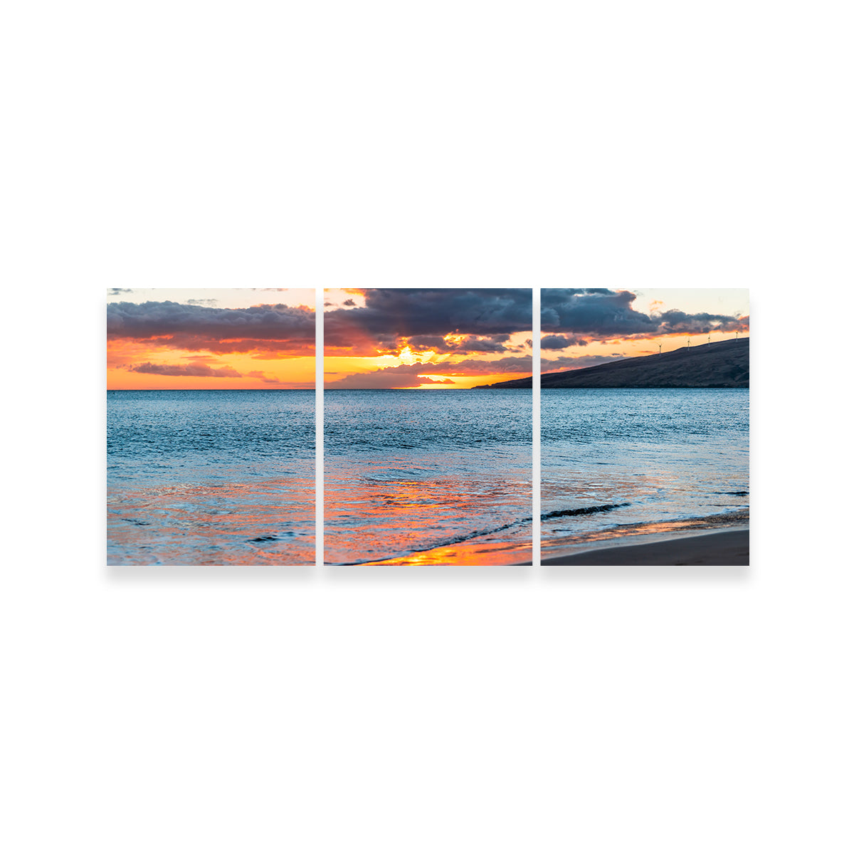 Sunset Over the Beach Wall Art