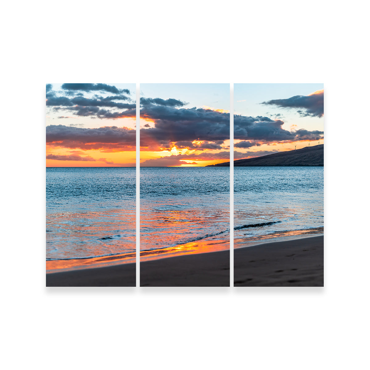 Sunset Over the Beach Wall Art