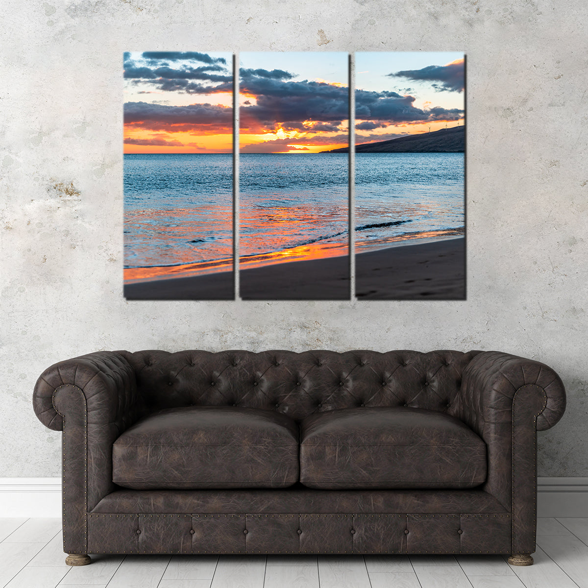 Sunset Over the Beach Wall Art