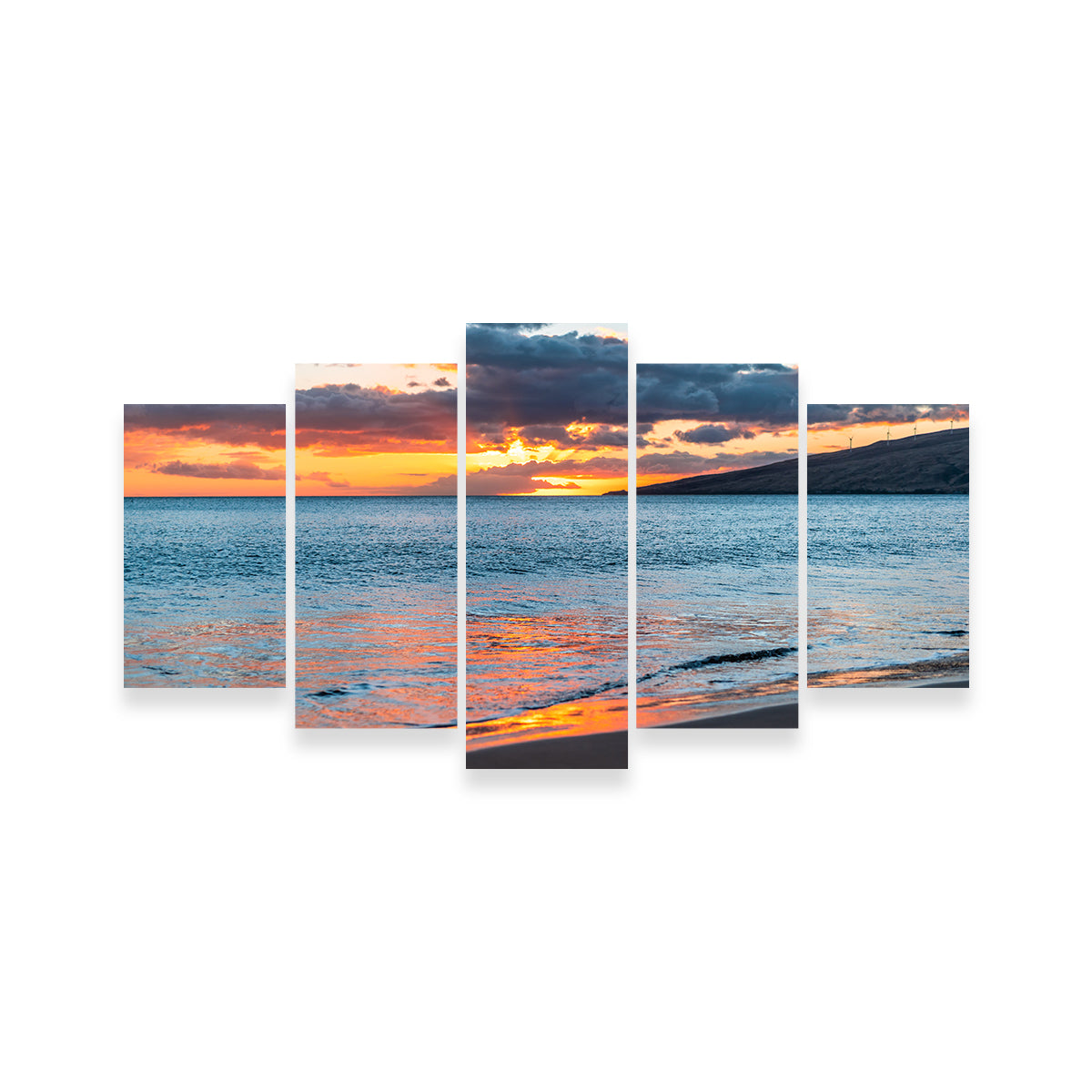 Sunset Over the Beach Wall Art