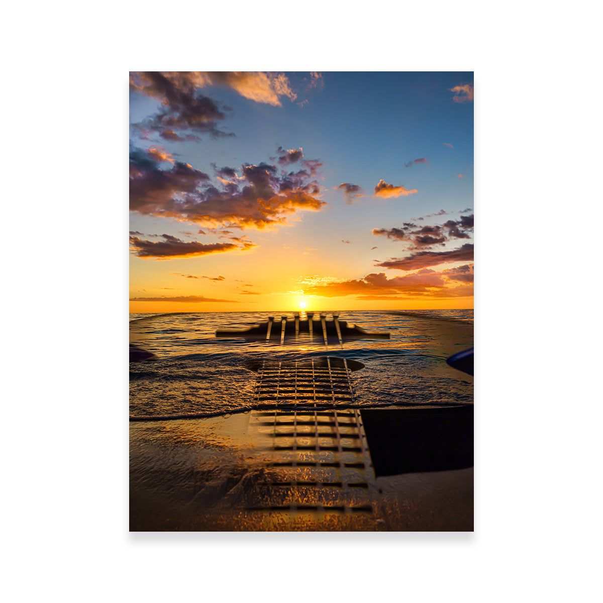 Sunset Guitar Wall Art
