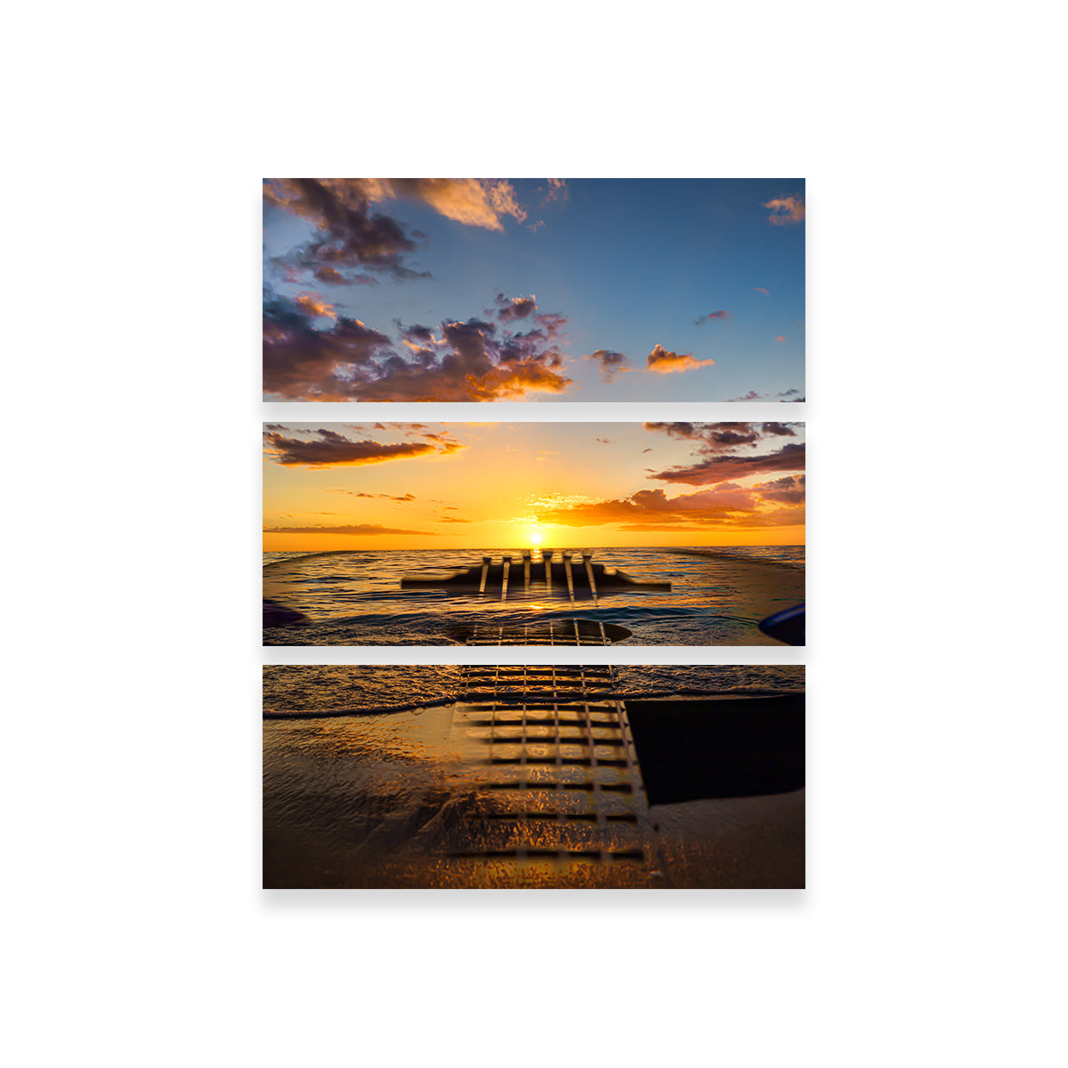Sunset Guitar Wall Art