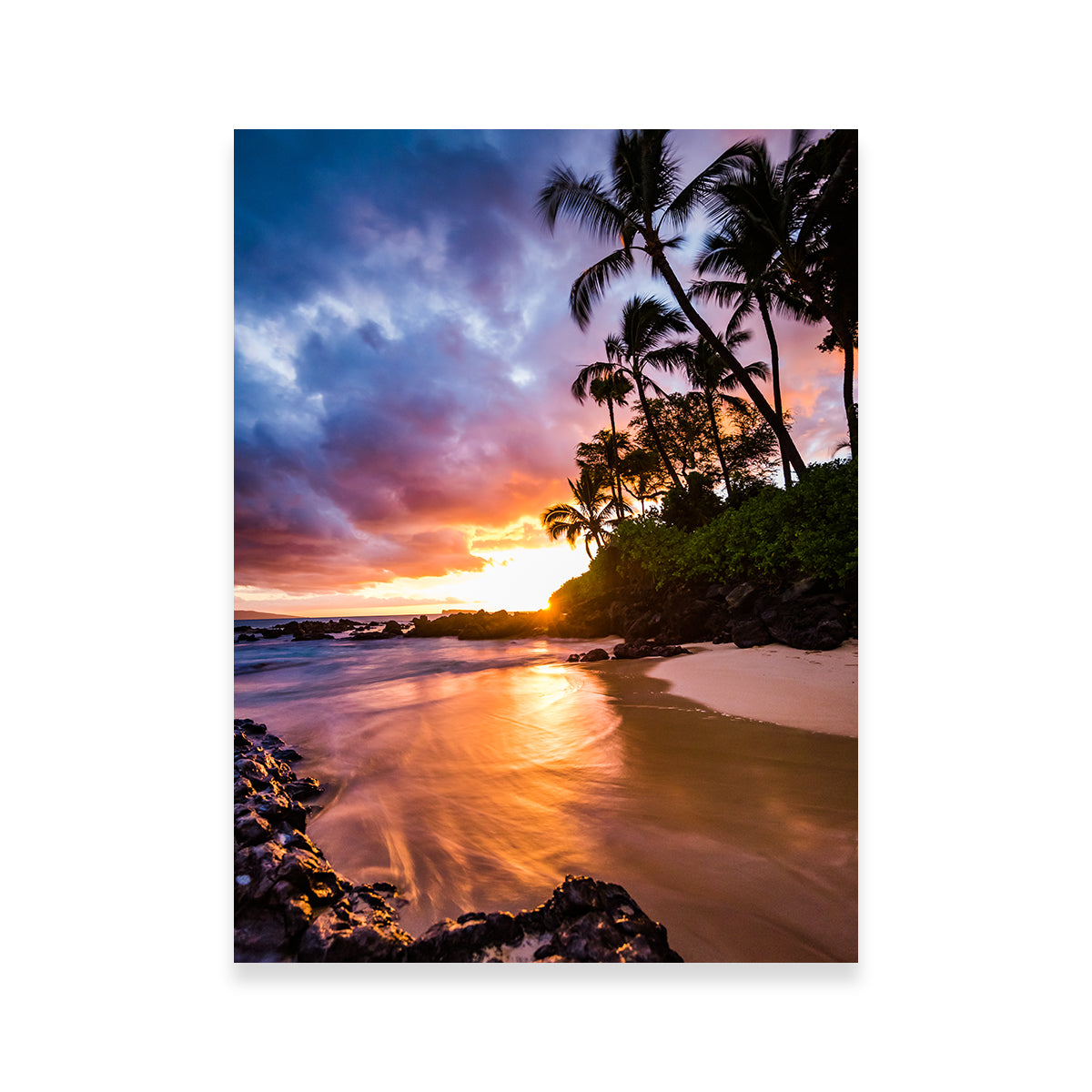 Sunset by the Beach Wall Art