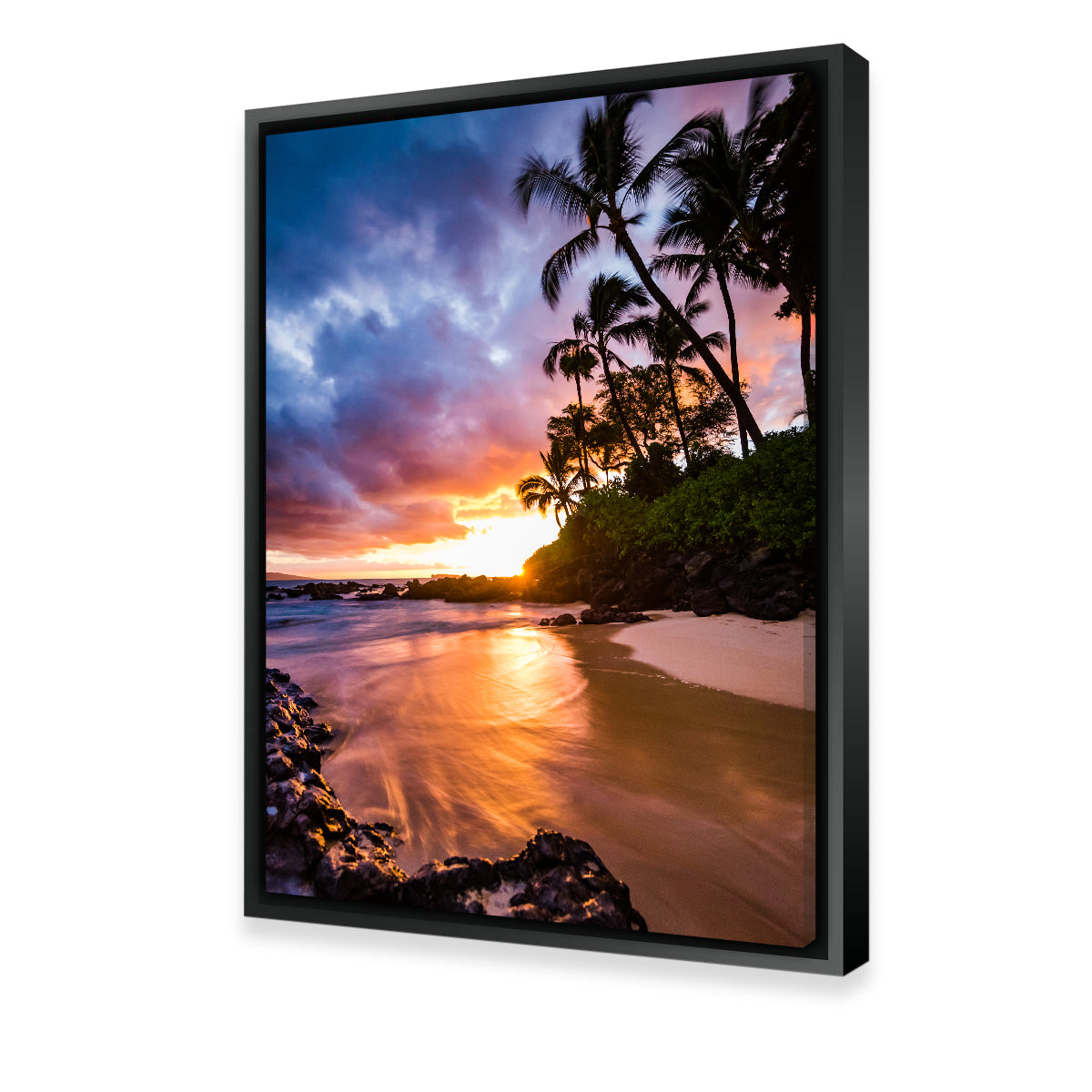 Sunset by the Beach Wall Art