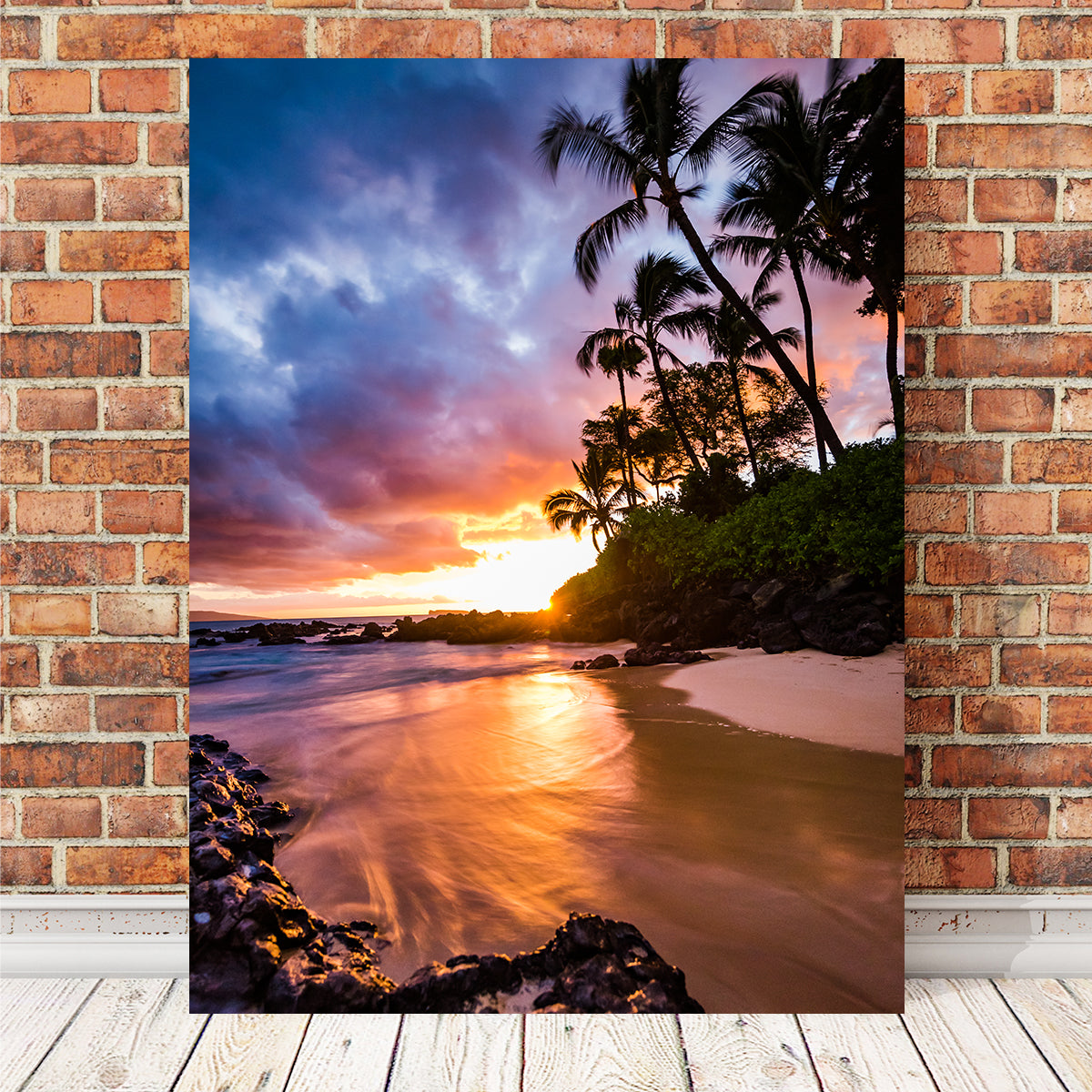 Sunset by the Beach Wall Art