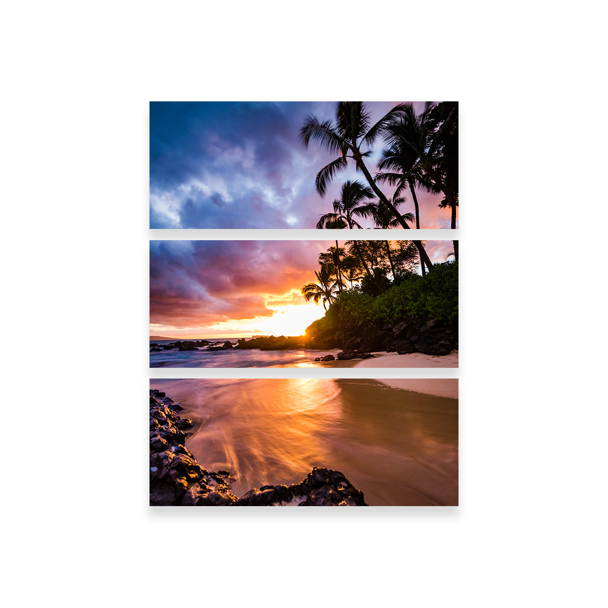 Sunset by the Beach Wall Art