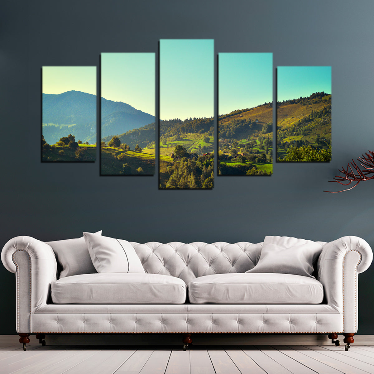 Sunshine on Magura Romania 3 Wall Art