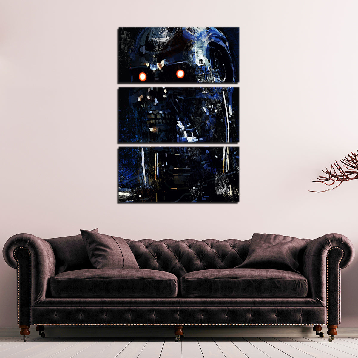 T800 In Blue Wall Art