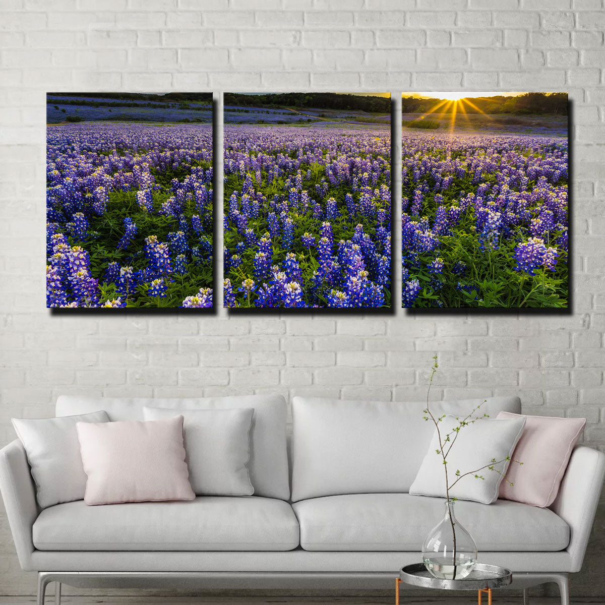 Texas Bluebonnet Field Muleshoe Bend Wall Art
