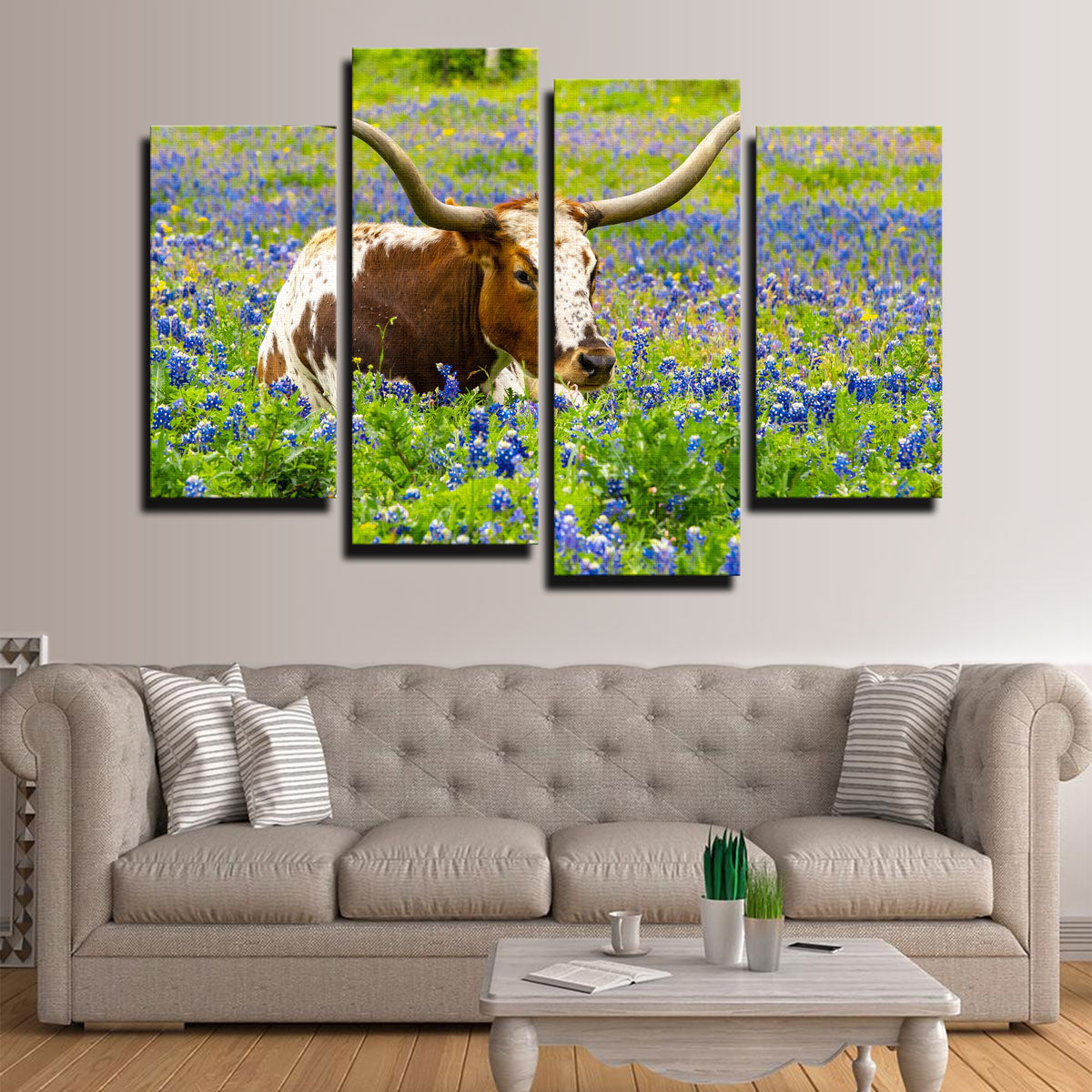 Texas Longhorn Bull Wall Art