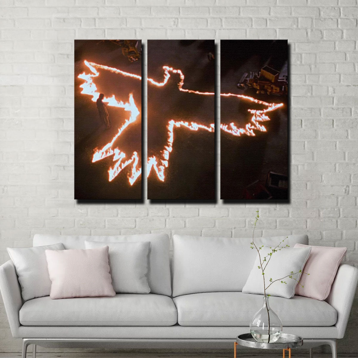 The Crow Fire Wall Art