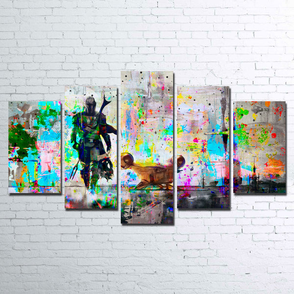 The Mandalorian Canvas Set – Legendary Wall Art