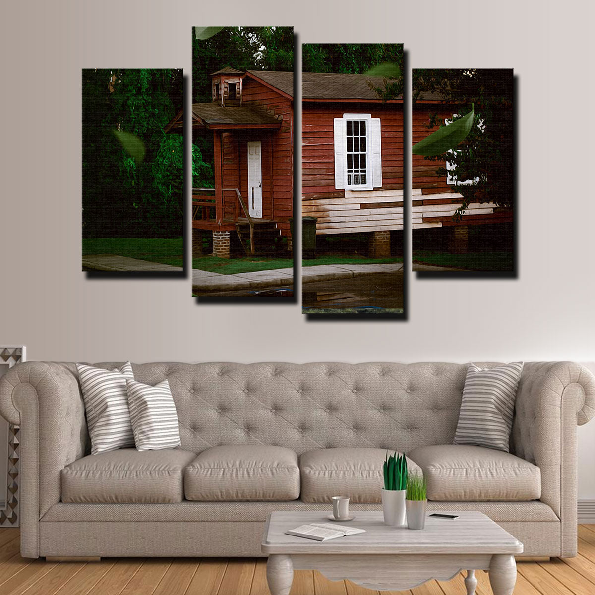 The Red House Wall Art