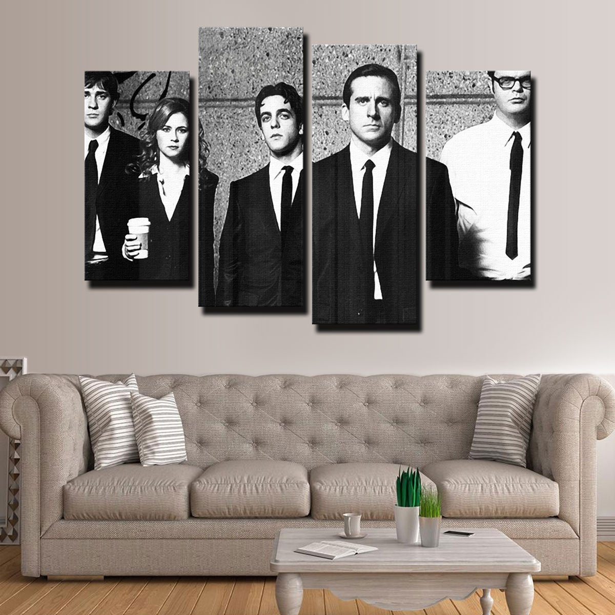The Office Grayscale Wall Art