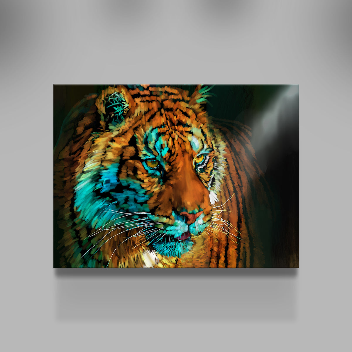 Tiger In the Light Wall Art
