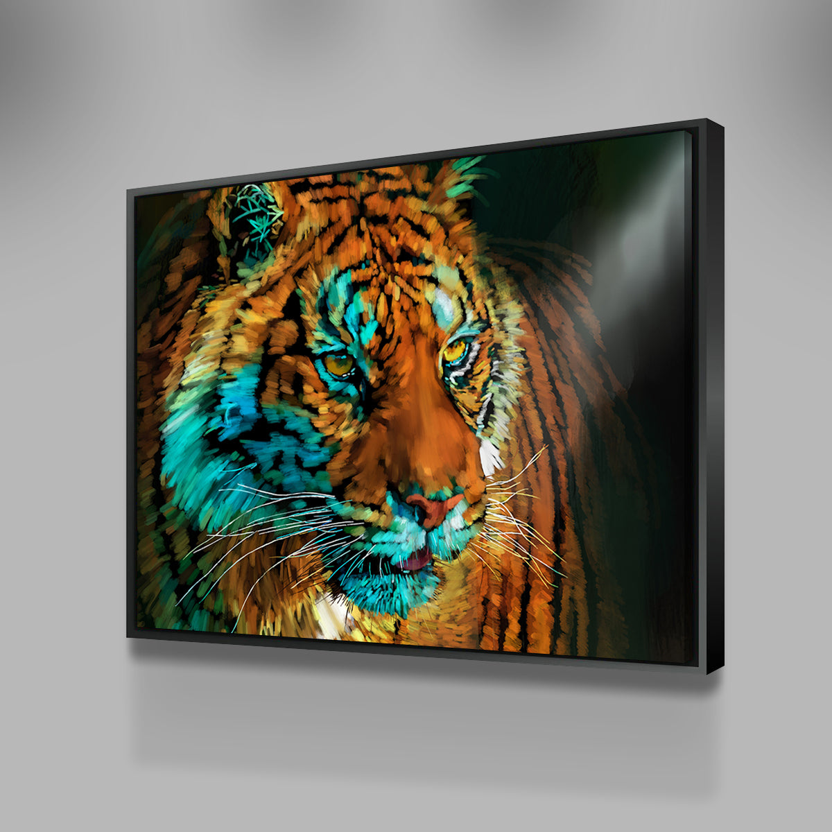 Tiger In the Light Wall Art