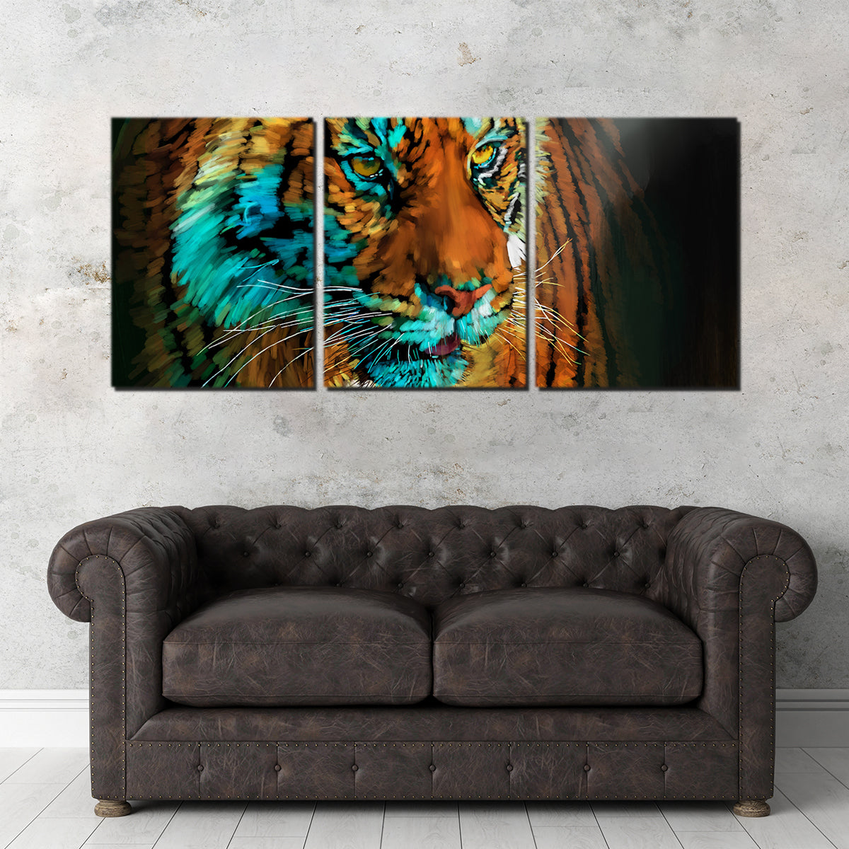 Tiger In the Light Wall Art