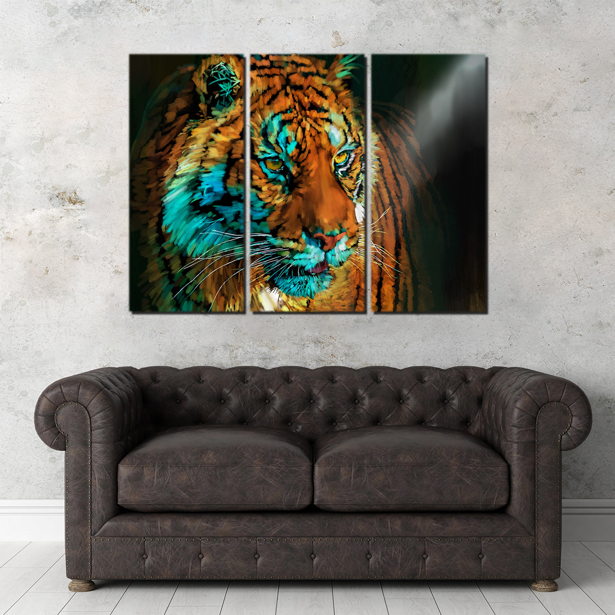 Tiger In the Light Wall Art