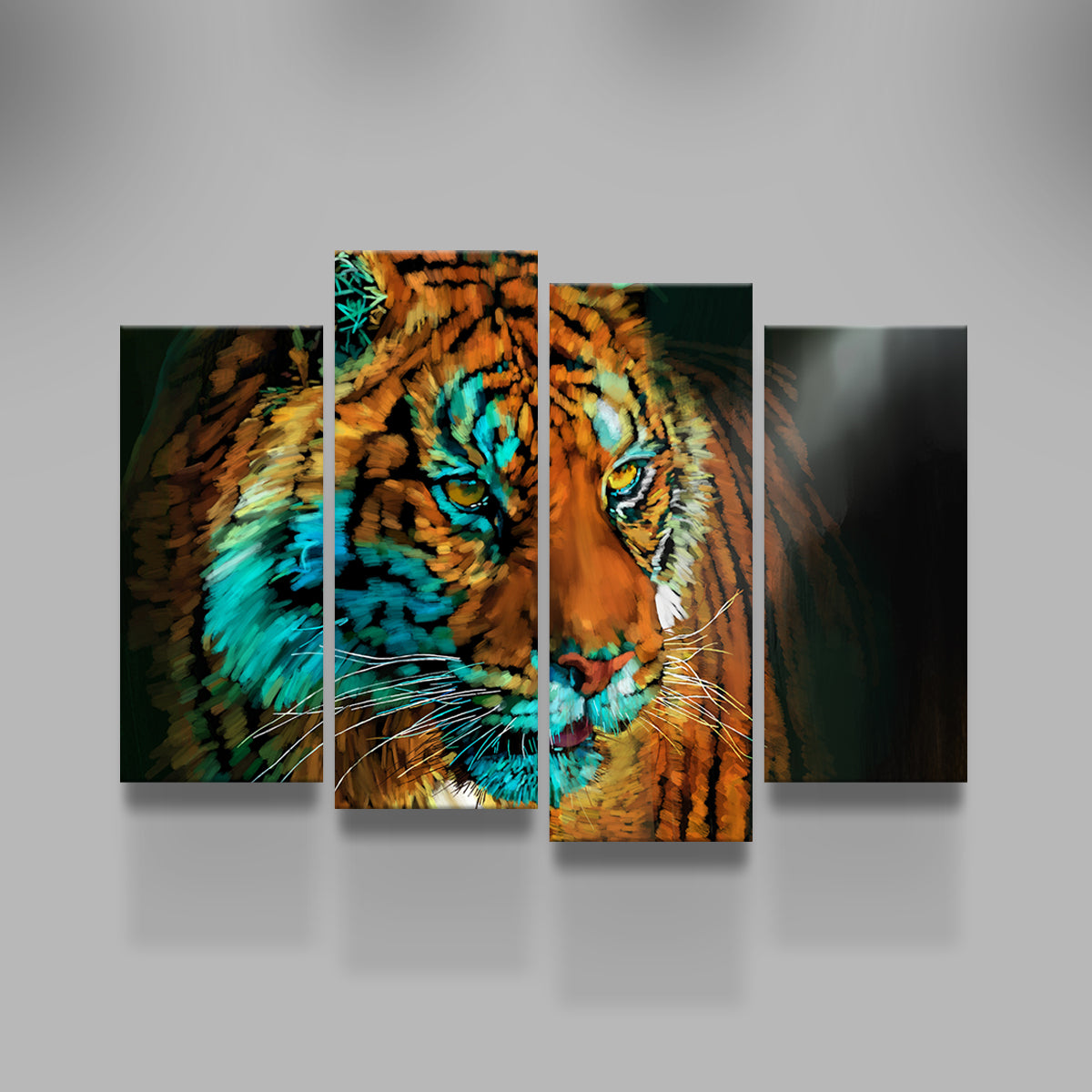 Tiger In the Light Wall Art
