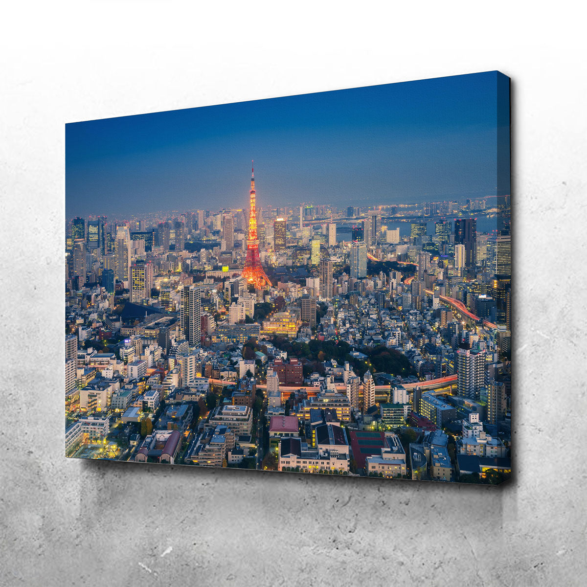 Tokyo Skyline Canvas Set
