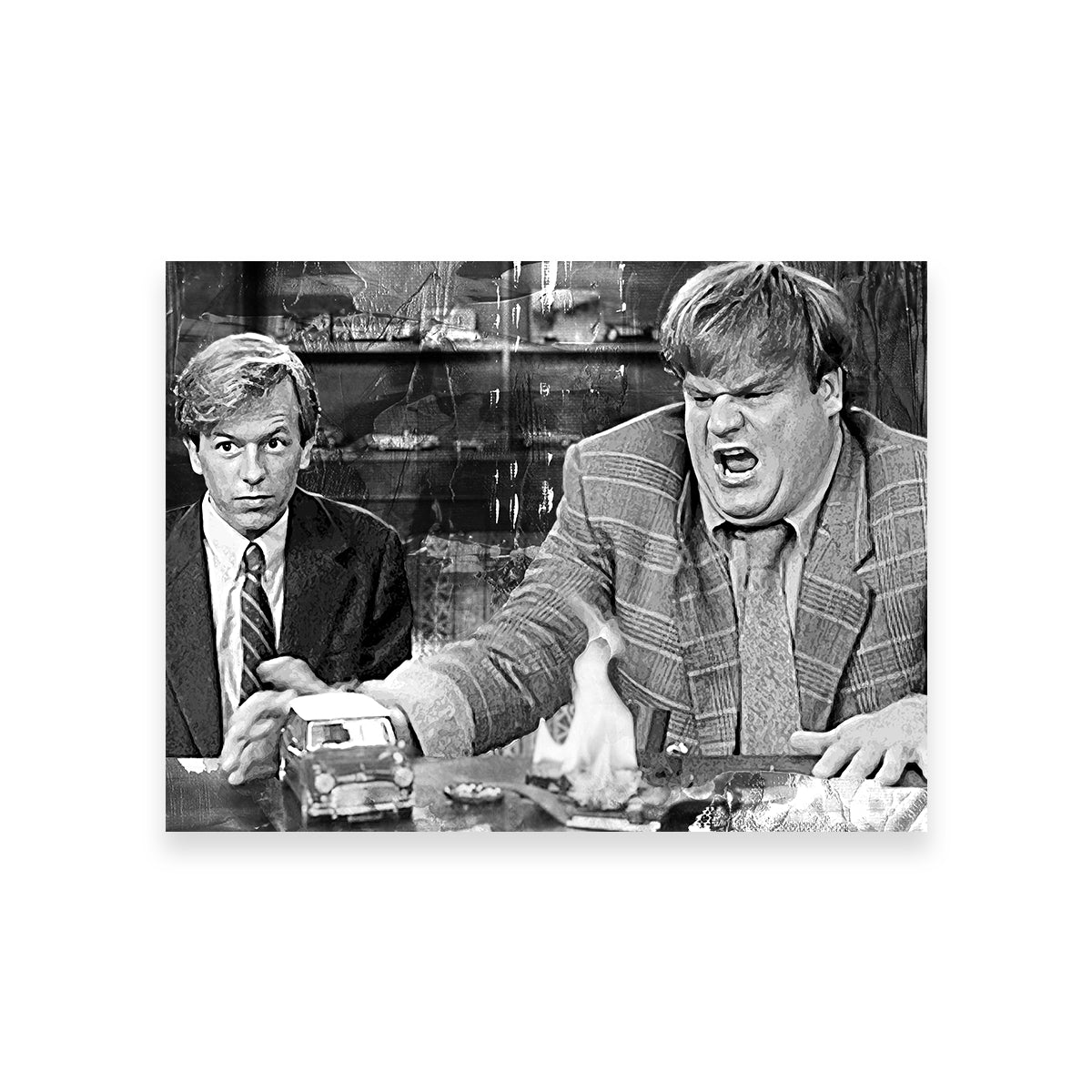 Callahan Sales Pitch Grayscale Wall Art