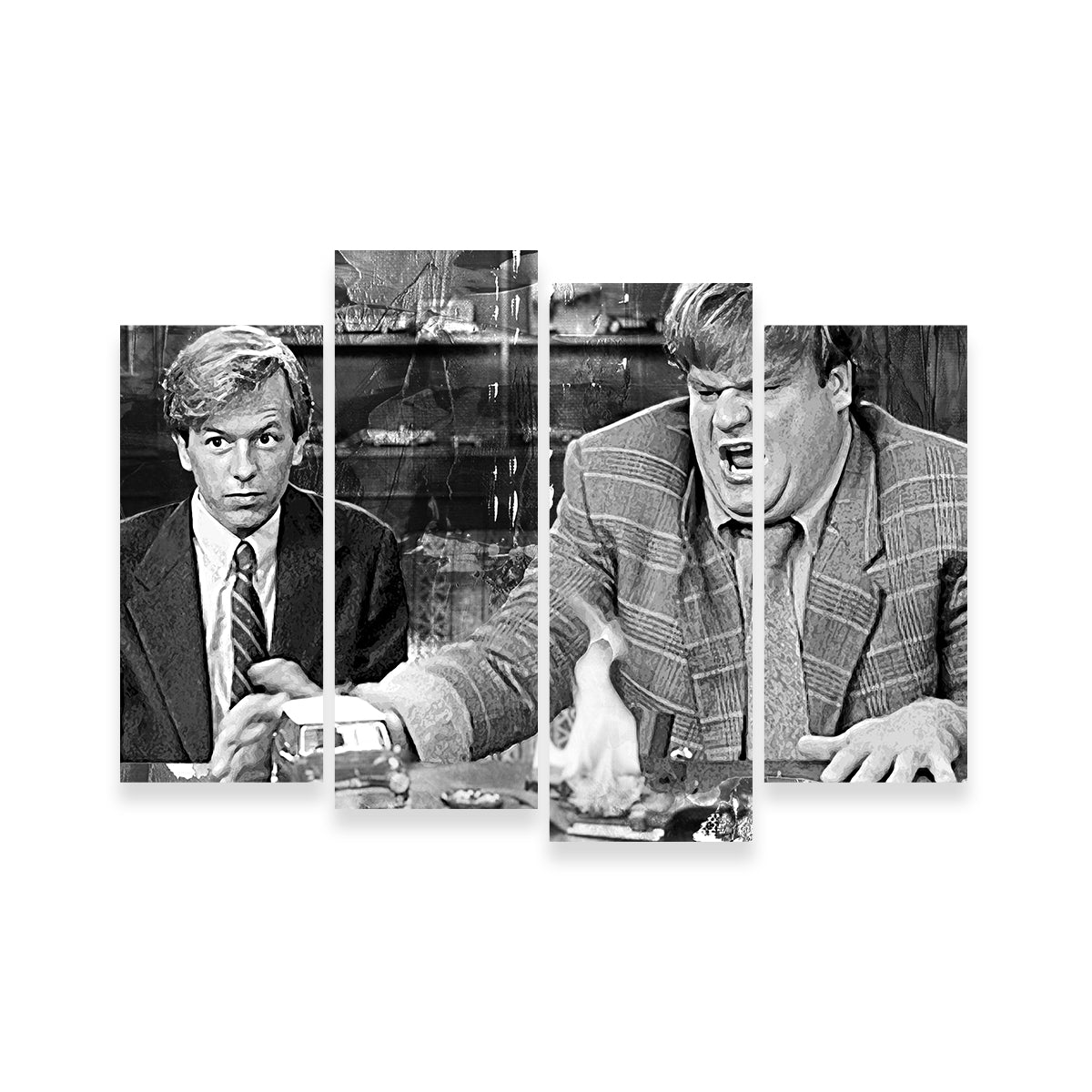 Callahan Sales Pitch Grayscale Wall Art