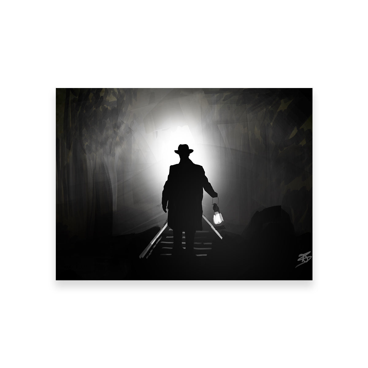 Train Light Wall Art