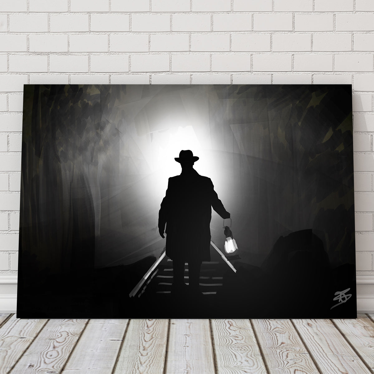 Train Light Wall Art