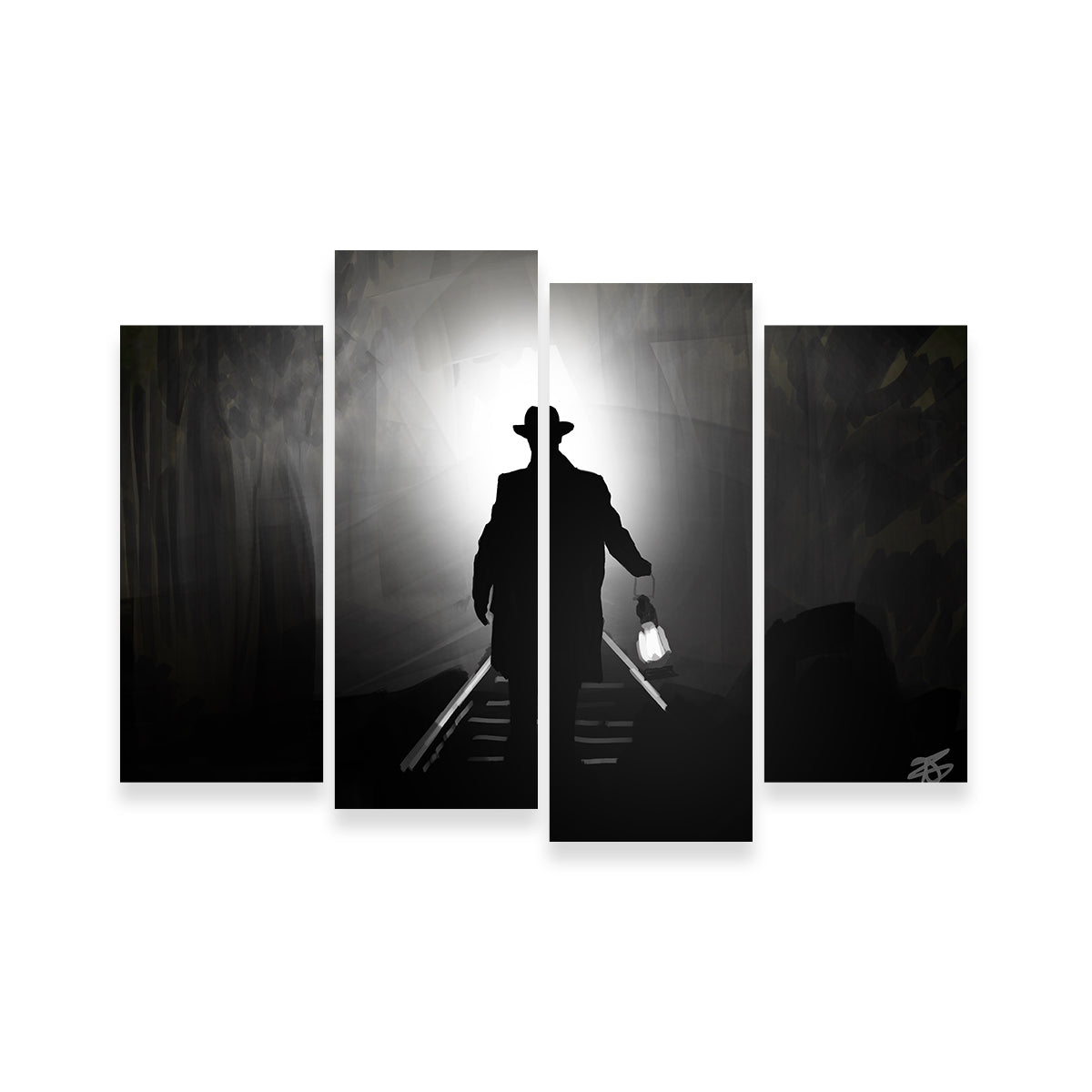 Train Light Wall Art