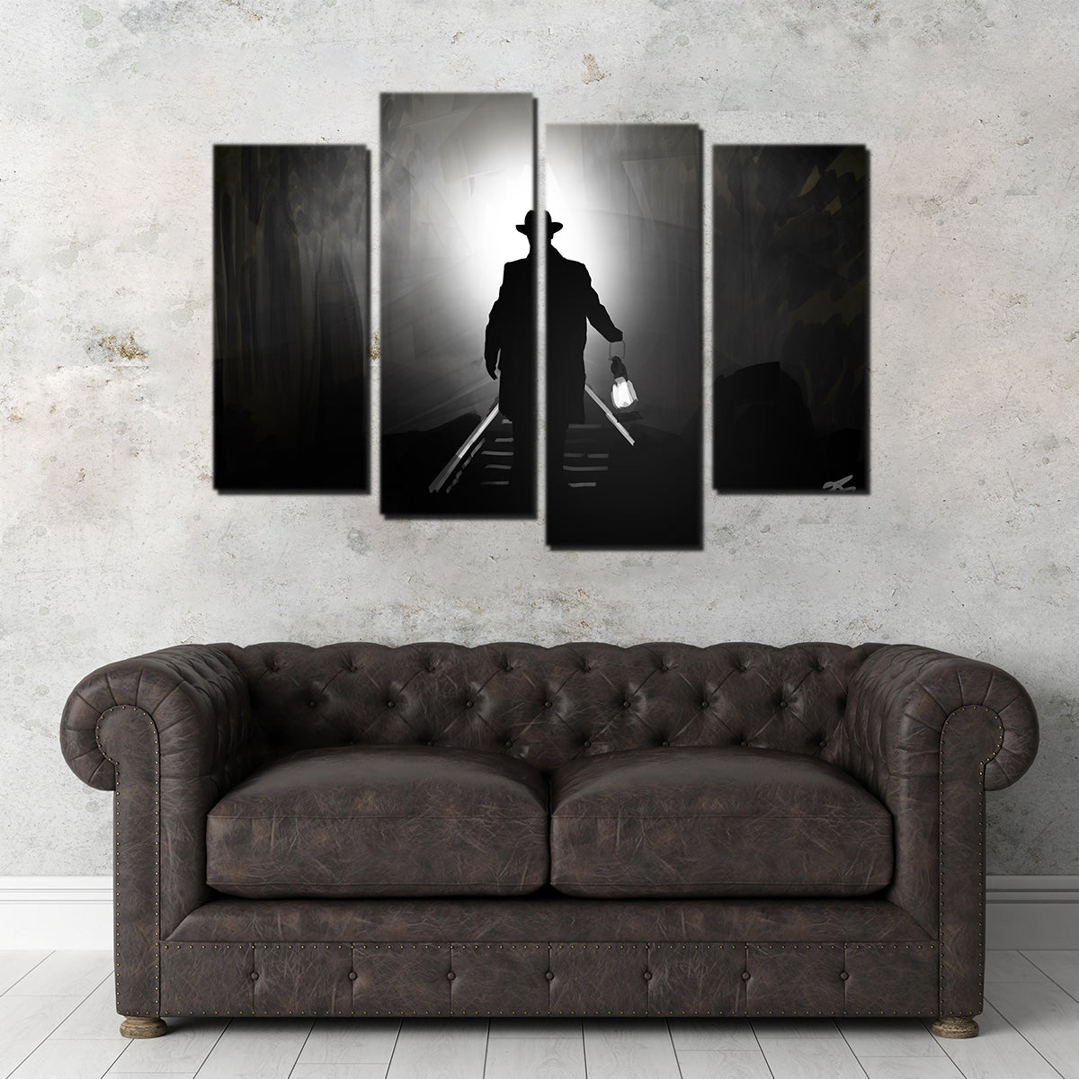 Train Light Wall Art