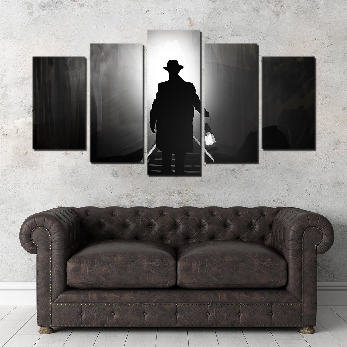 Train Light Wall Art