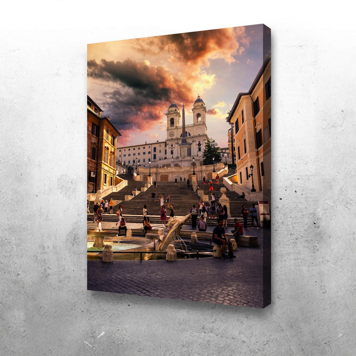 Trinità dei Monti and Piazza di Spagna Wall Art