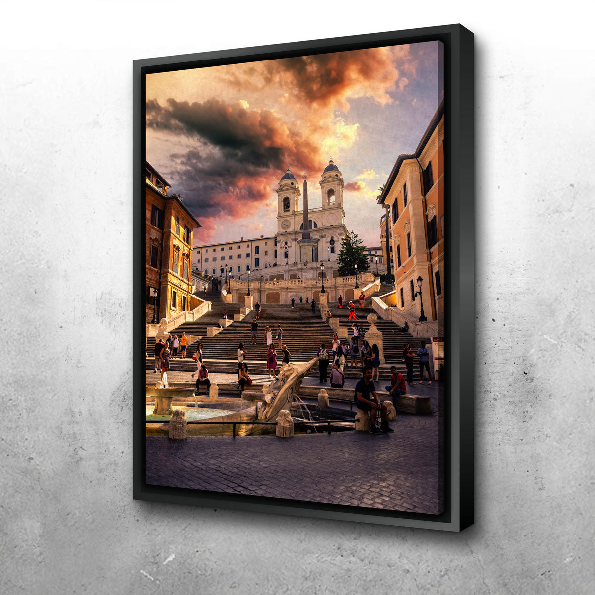 Trinità dei Monti and Piazza di Spagna Wall Art