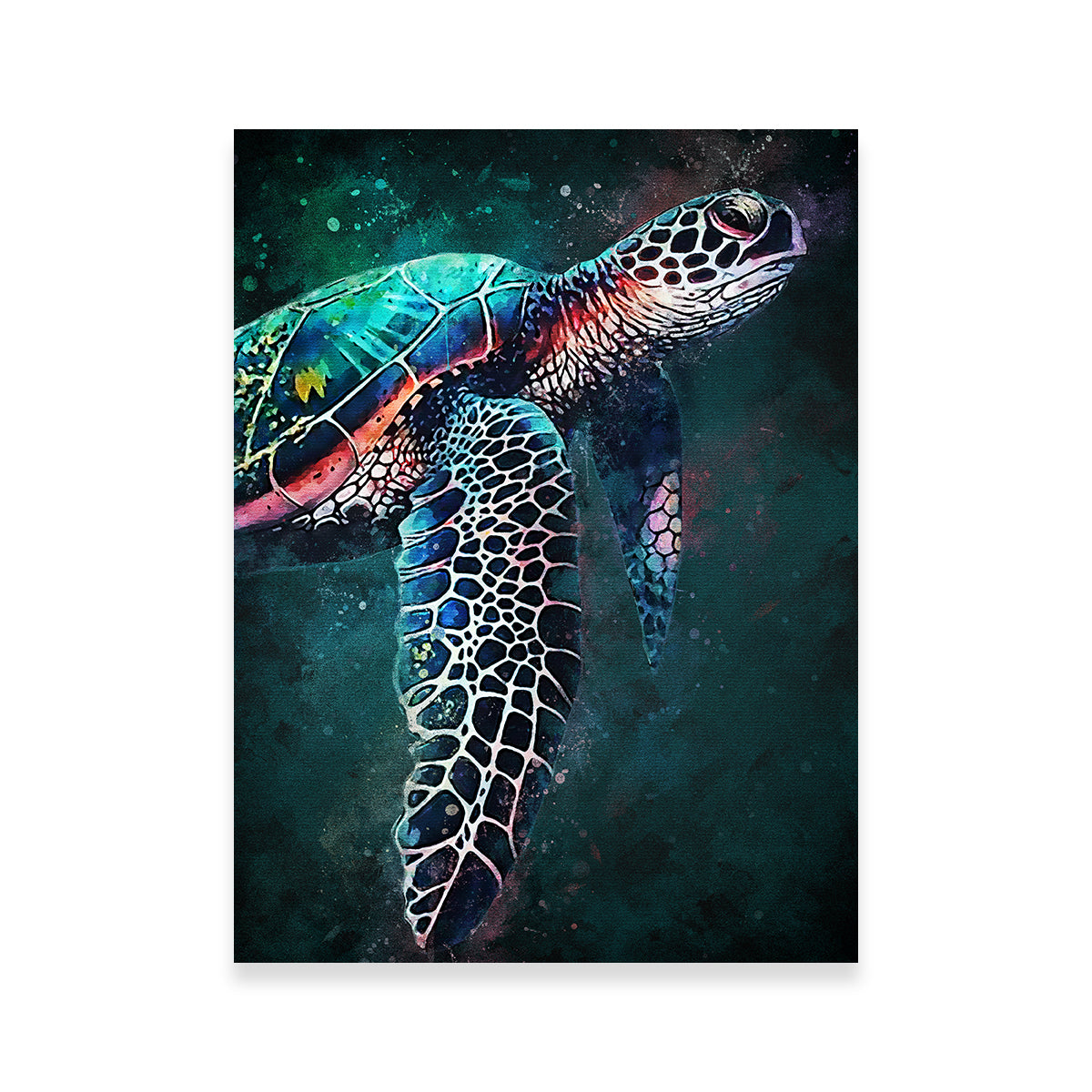 Turtle Abstract Wall Art