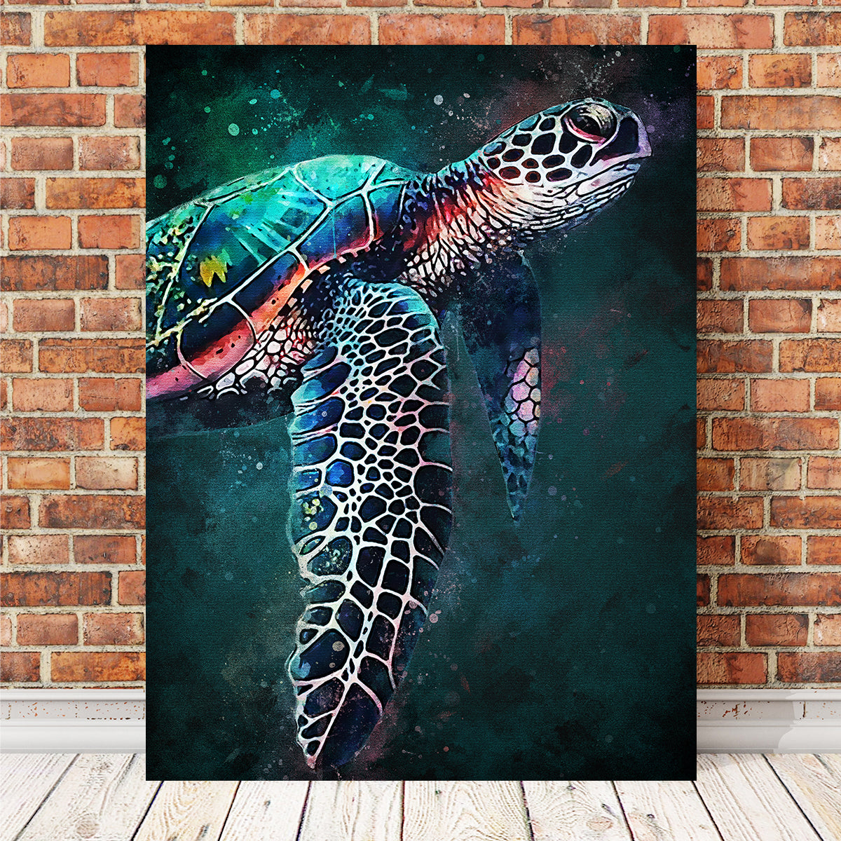 Turtle Abstract Wall Art