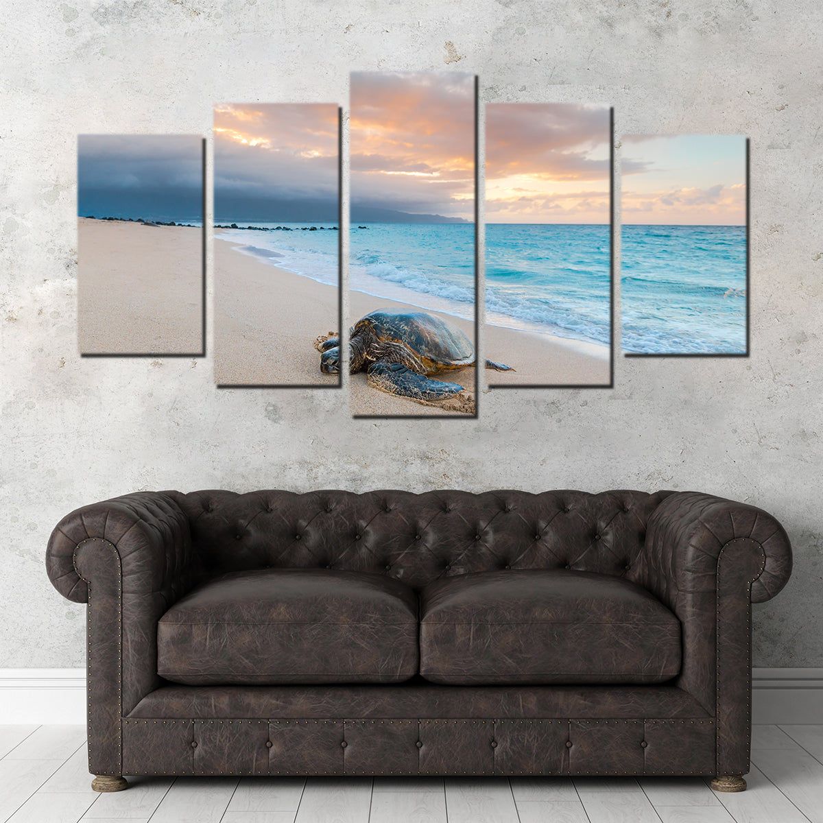 Turtle Sunset Wall Art